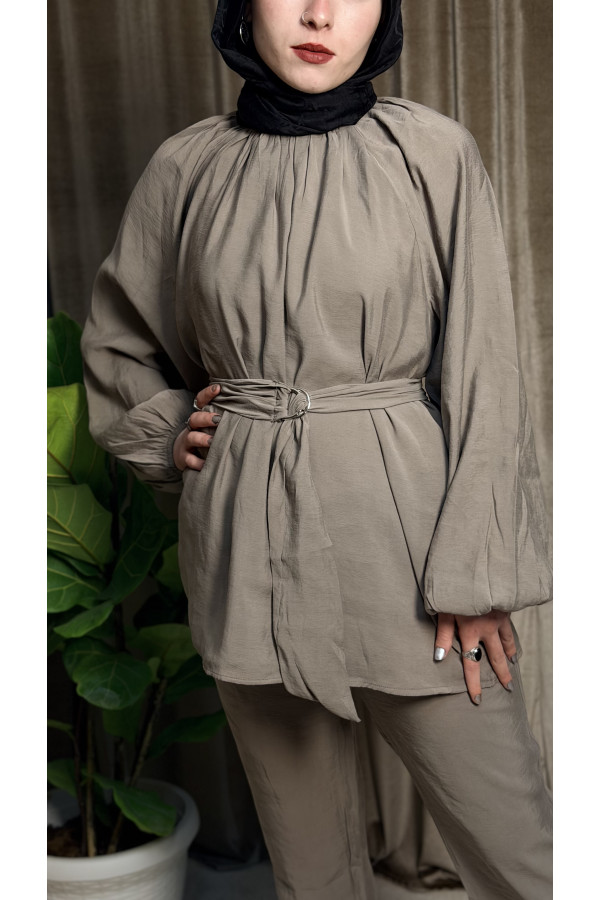 Arvenya Modal kumaş tokalı takım.