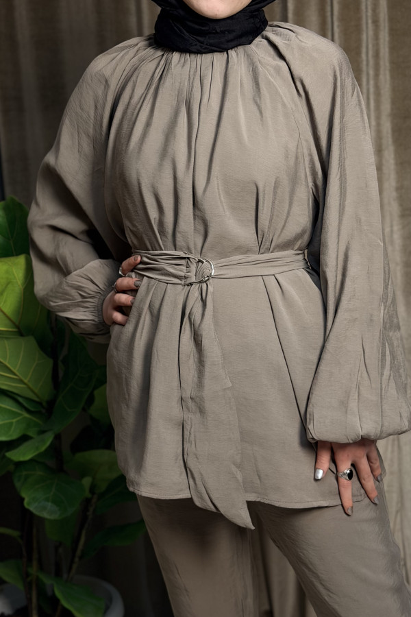 Arvenya Modal kumaş tokalı takım.