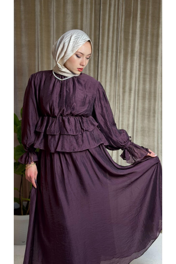 Elegance Kolları Bağlamalı Etekli Takım